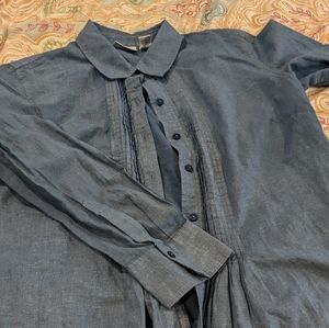 Chico's Size 2 Chambray Tunic